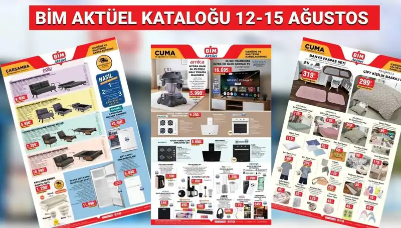 BİM 12-15 Ağustos 2025 Aktüel Kataloğu: Alışveriş Tutkunları İçin Muazzam Fırsatlar!