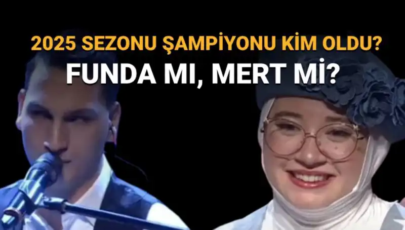 O Ses Türkiye 2025 Finalinde Şampiyon Belli Oldu: Funda mı Mert mi?