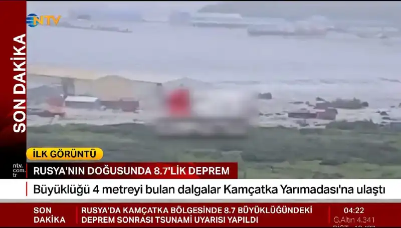 Kamçatka'da İlk Tsunami Dalgaları: Kıyılar Alarmda!