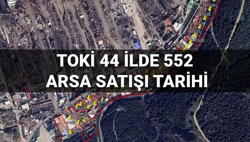 TOKİ, 44 İlde 552 Arsa Satışını Duyurdu: Açık Artırma Tarihleri 2025'te!