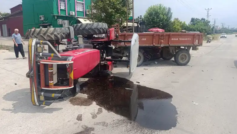 Traktör ve Otomobil Çarpıştı: İki Yaralı ve Gözü Yaşartan Olay