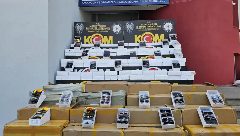 Adana'da Rekor Hacimde Kaçak Güneş Gözlüğü Operasyonu Gerçekleşti