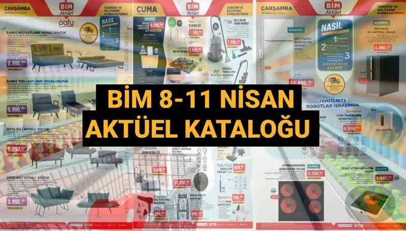BİM'den Şaşırtıcı Fırsatlar: Yataklı Koltuk, Mutfak Robotu ve Buharlı Ütü
